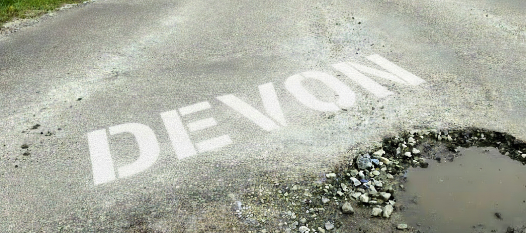 Devon's roads are crumbling - county logs over 160,000 potholes in three years